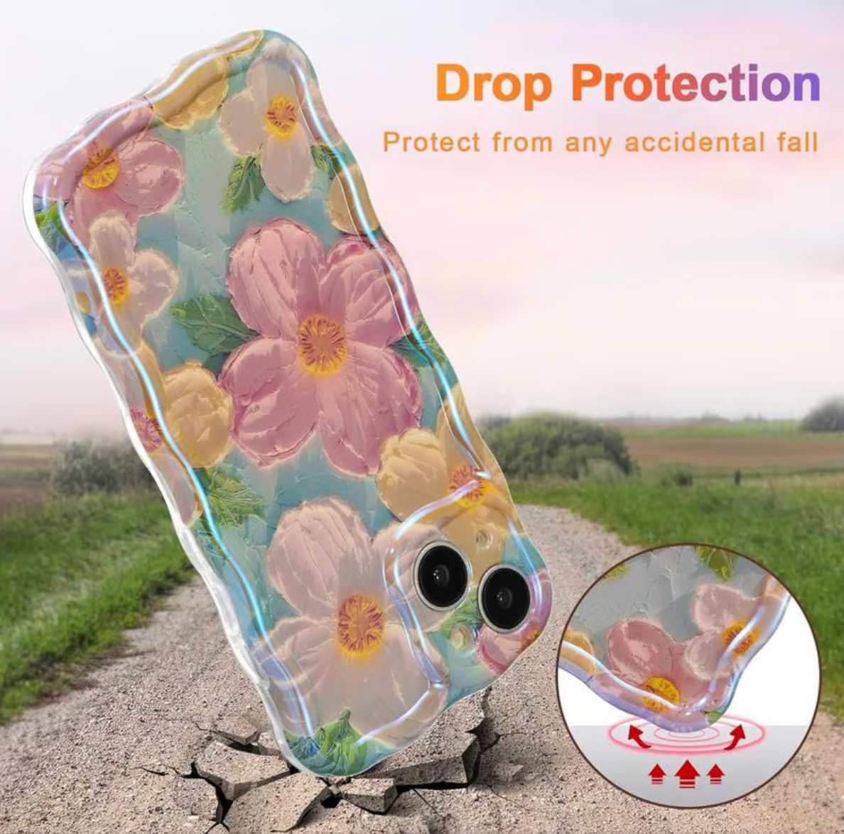 🌸Colorful Retro Oil Painting Print Phone Case