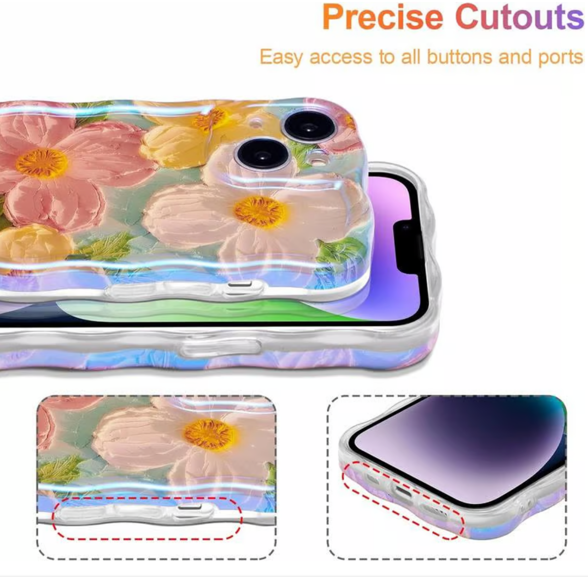 🌸Colorful Retro Oil Painting Print Phone Case