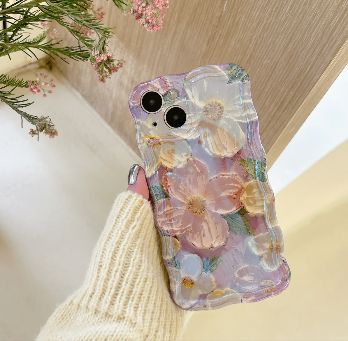🌸Colorful Retro Oil Painting Print Phone Case