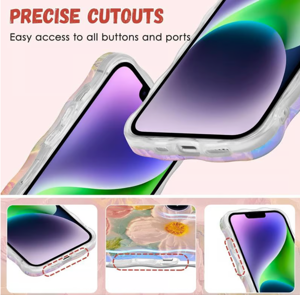 🌸Colorful Retro Oil Painting Print Phone Case