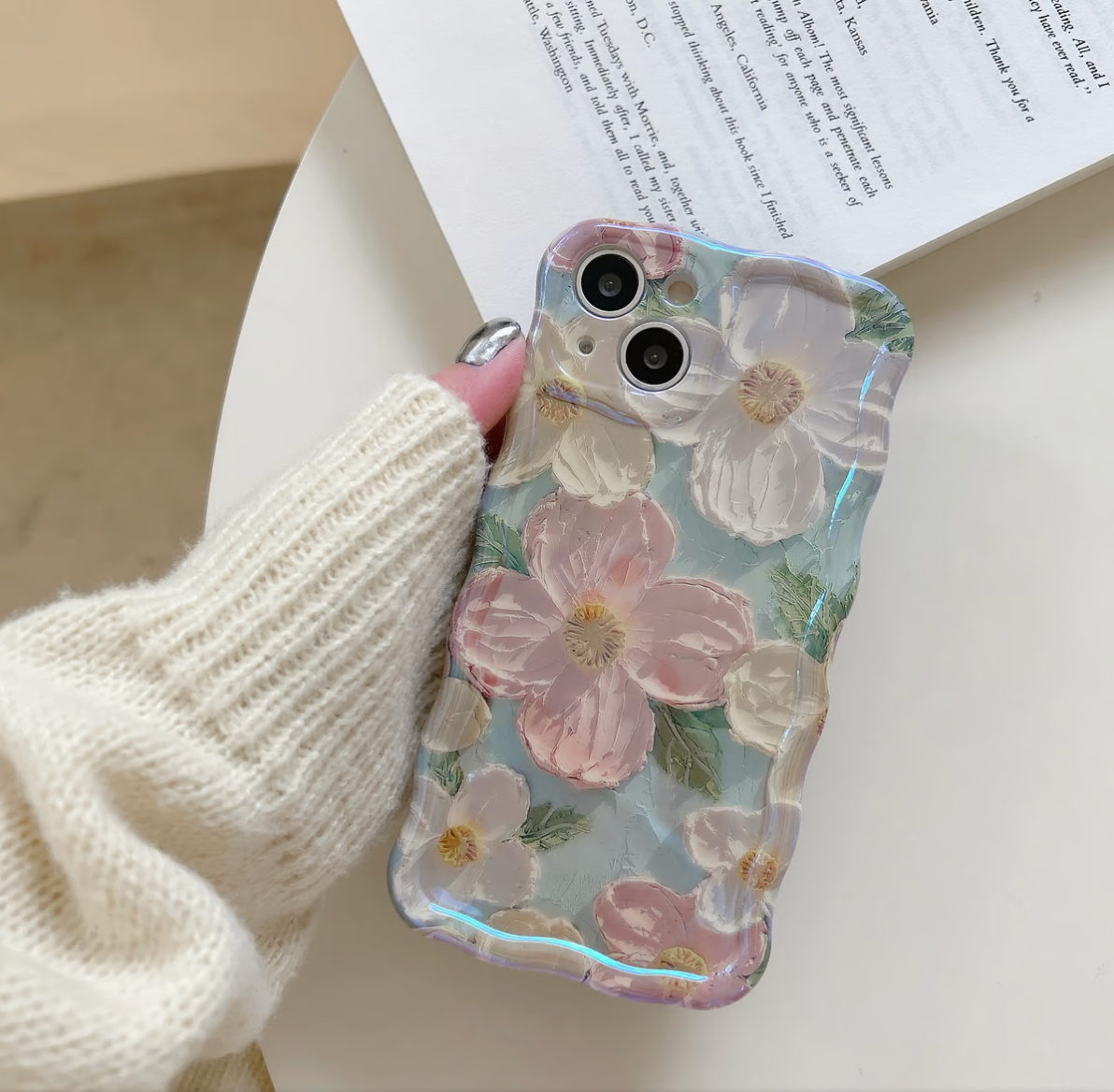 🌸Colorful Retro Oil Painting Print Phone Case